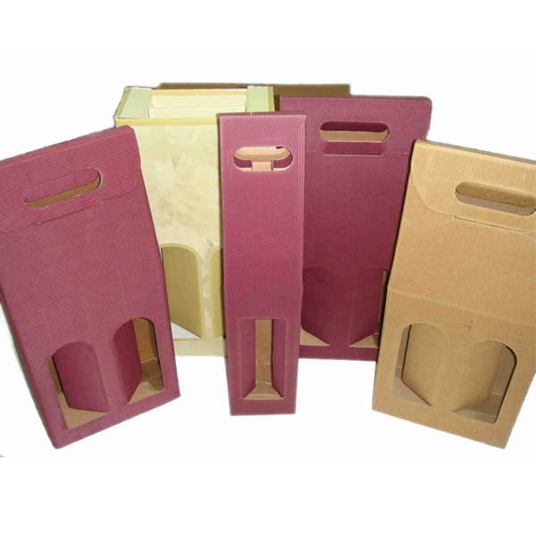 New Style Kraft Paper Wine Box For Carrier