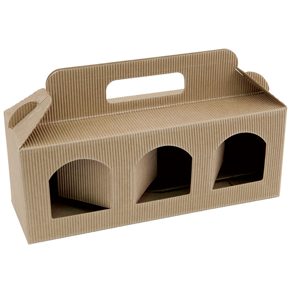 New Style Kraft Paper Wine Box For Carrier