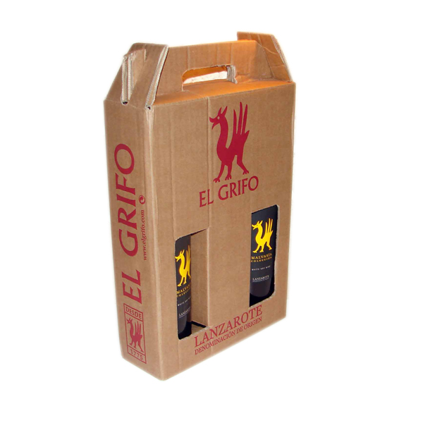 New Style Kraft Paper Wine Box For Carrier