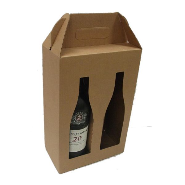 New Style Kraft Paper Wine Box For Carrier