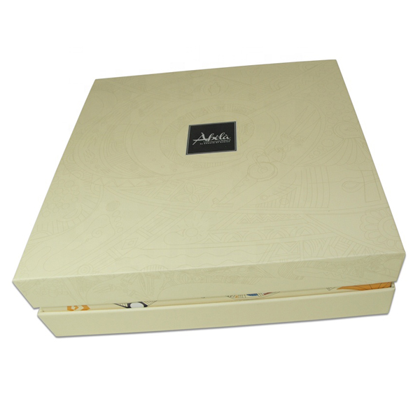 Custom Printed Packaging Color Hard Paper Square Cardboard Box With Lid
