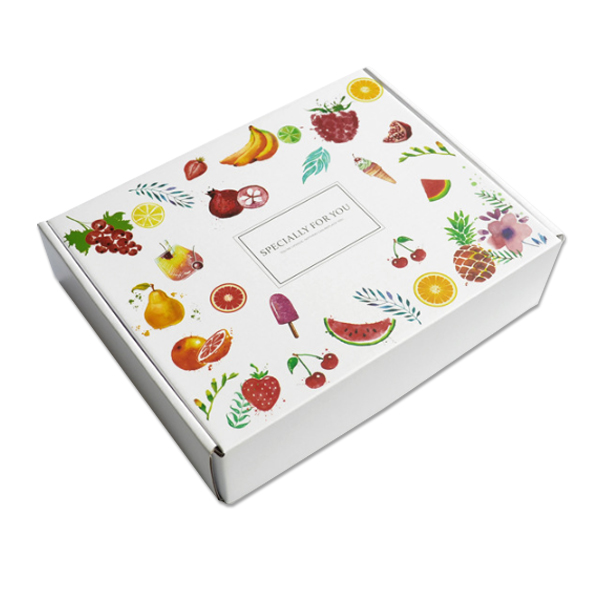 Color Print Corrugated Carton For Fruit Gift Packaging Retail