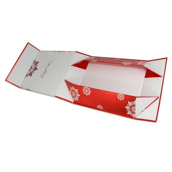 Custom Luxury Square Foldable Paper Cardboard Magnetic Box