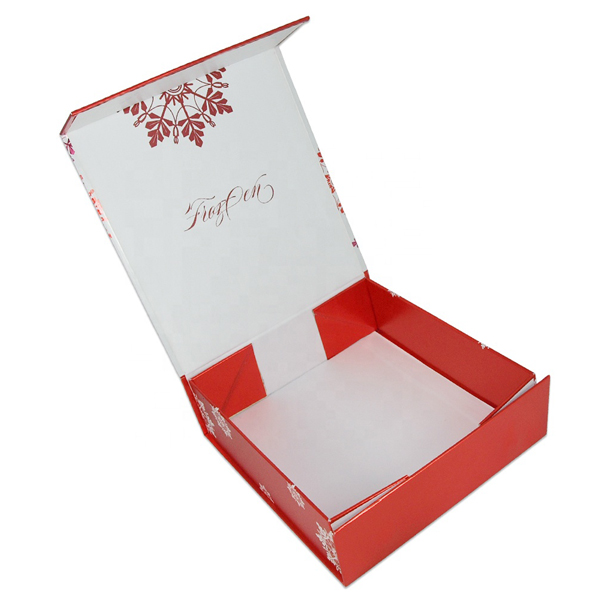 Custom Luxury Square Foldable Paper Cardboard Magnetic Box