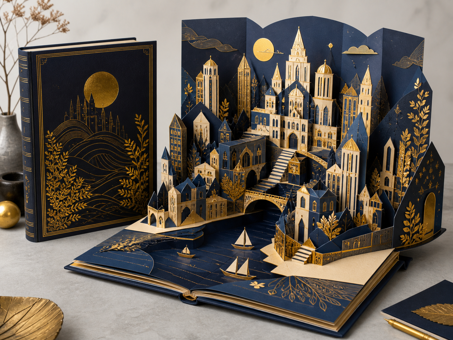 City-themed pop-up interactive book