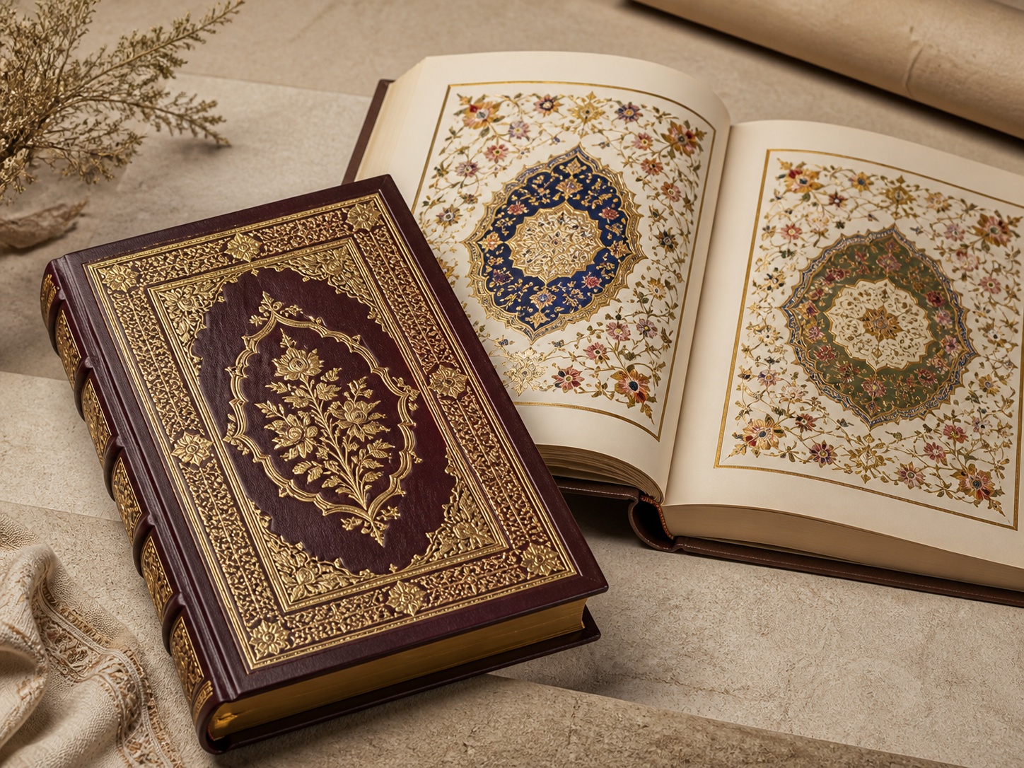 Commemorative religious hardcover volume
