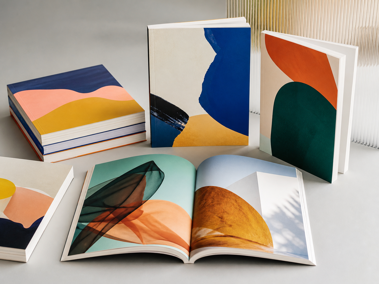 Designed softcover book series