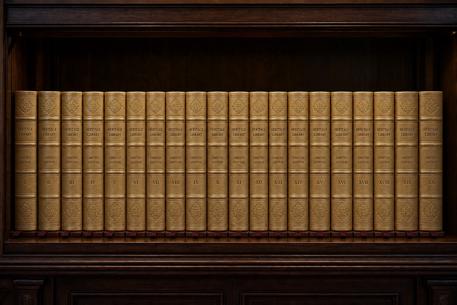 Gold foil sacred text and heritage collector book series