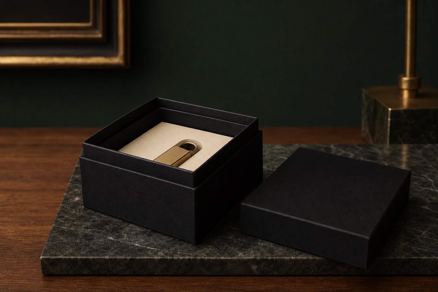 Black shoulder-neck hardcover box and inner shoulder structure