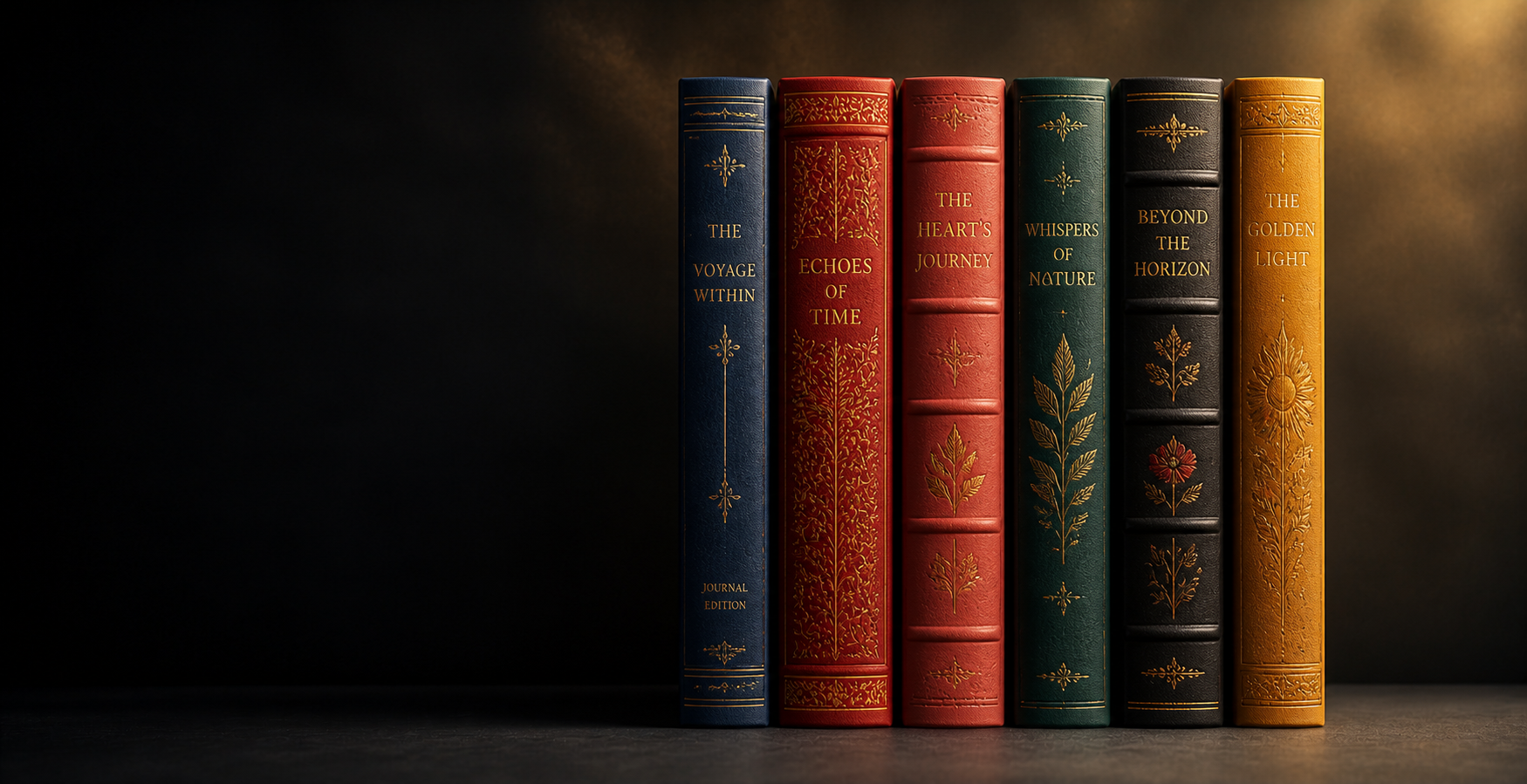 Colorful hardcover book printing showcase