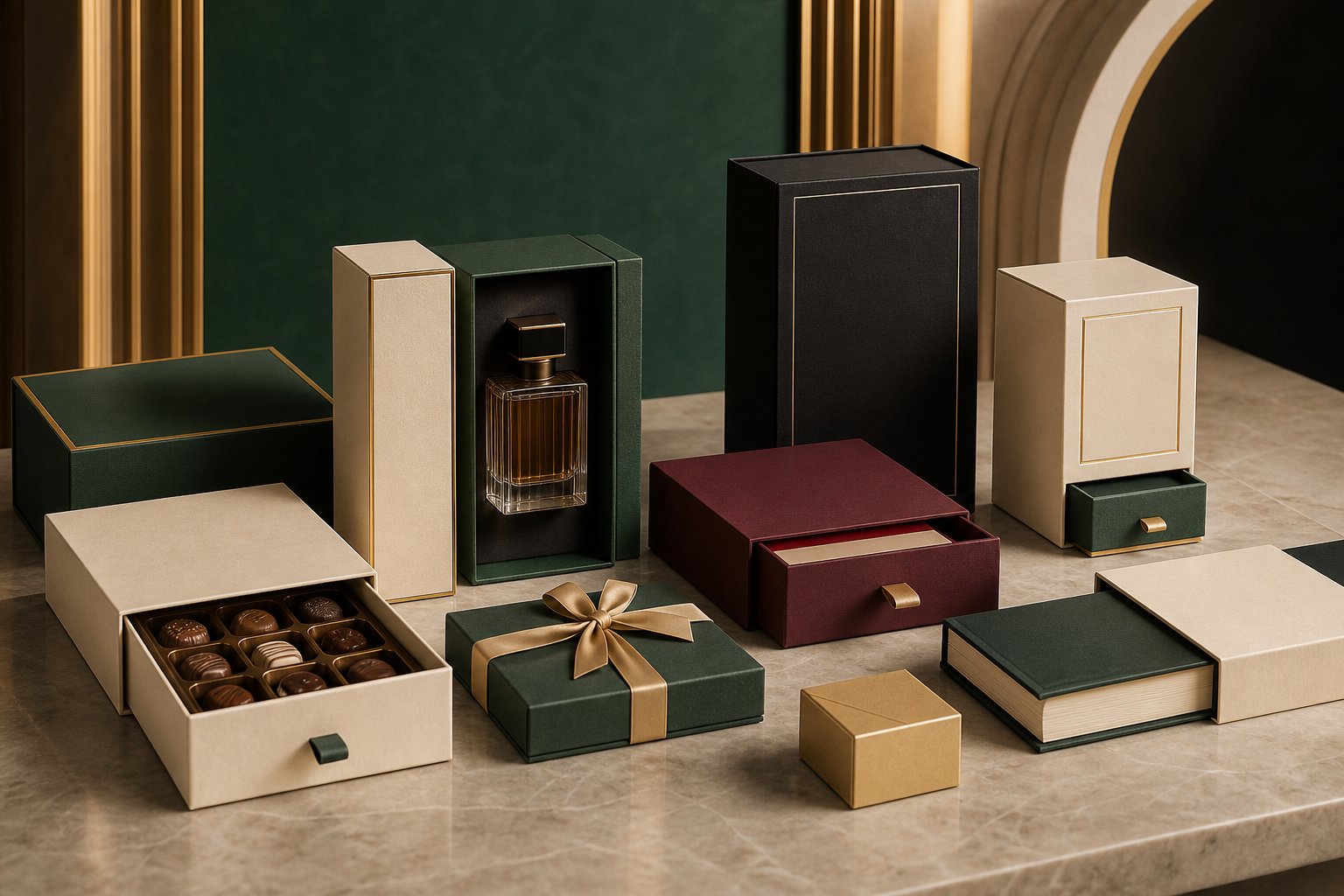 Premium rigid paper boxes for fragrance, gifting, books and brand presentation